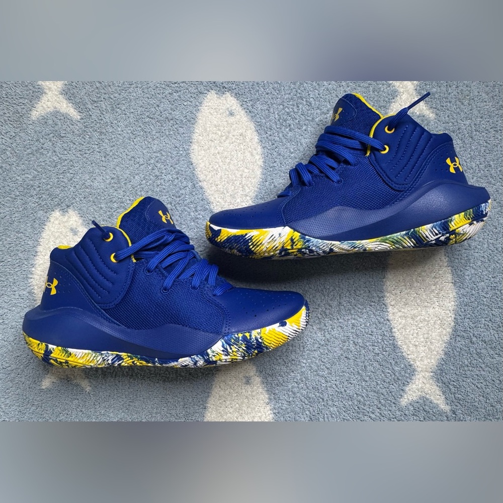 Under Armour Kids Sneakers - Blue and Yellow